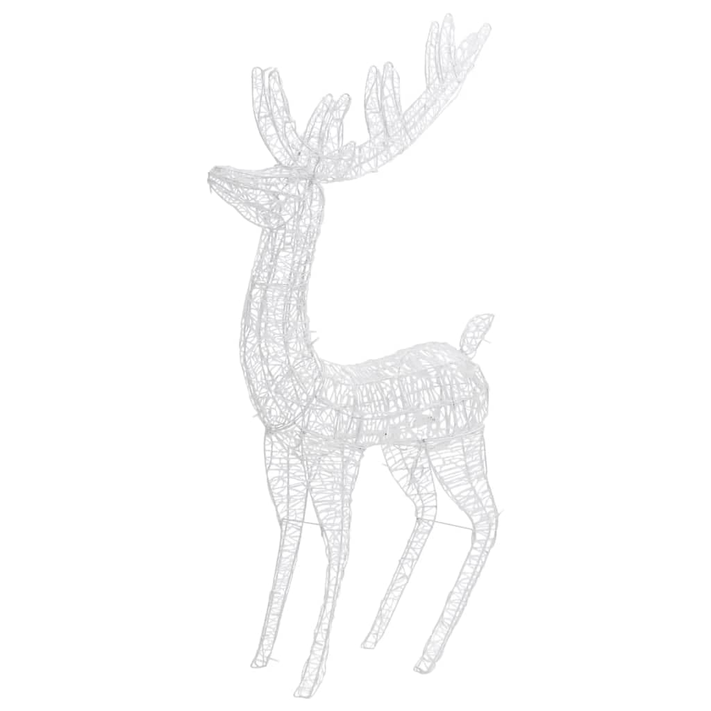 fairy lights,led a pile,led lights,luci da esterno batteria,Renna di Natale XXL in Acrilico 250 LED 180 cm Bianco CaldoIdeal für Weihnachtsfeiern, Wandambiente