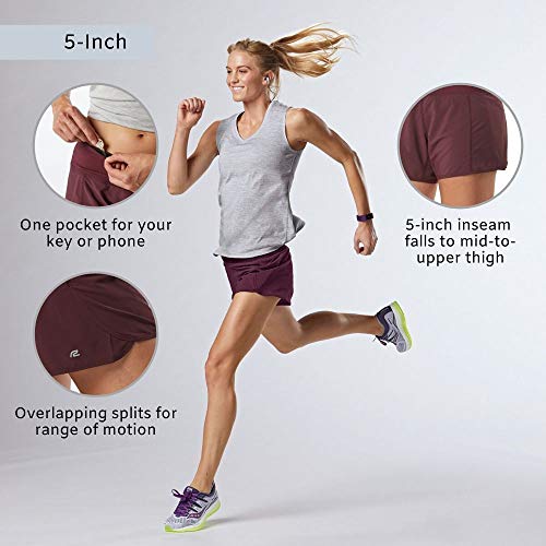 Buy RGear Women's 5Inch Running Workout Shorts with Pockets and Brief