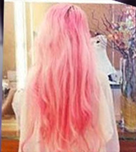 Cera temporal para cabello color rosa miniatura 3