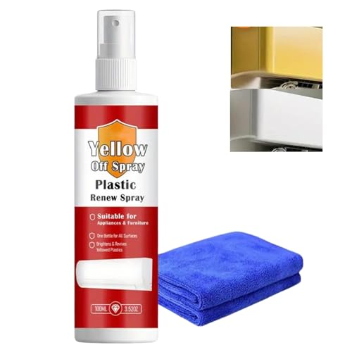 100ml Plastic Yellowing Remover and Restorer – Fast-Acting Paint Remover for Plastic, Stains Cleaner, Safe on Walls and Floors