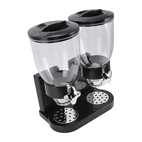 Distributeur de céréales double Walmeck en ABS pour le rangement de cuisine hermétique