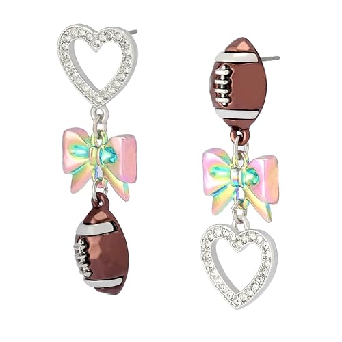 Betsey Johnson Women's Kick Off Football Mismatch Earrings2