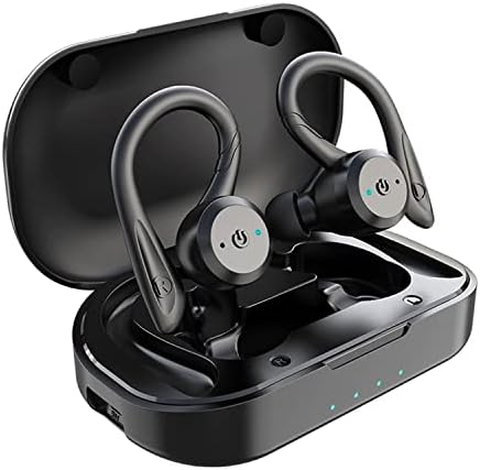 APEKX Bluetooth Headphones True Wireless Earbuds with Charging Case IPX7 Waterproof Stereo Sound Earphones Built-in Mic in-Ear Headsets Deep Bass for Sport Running Black