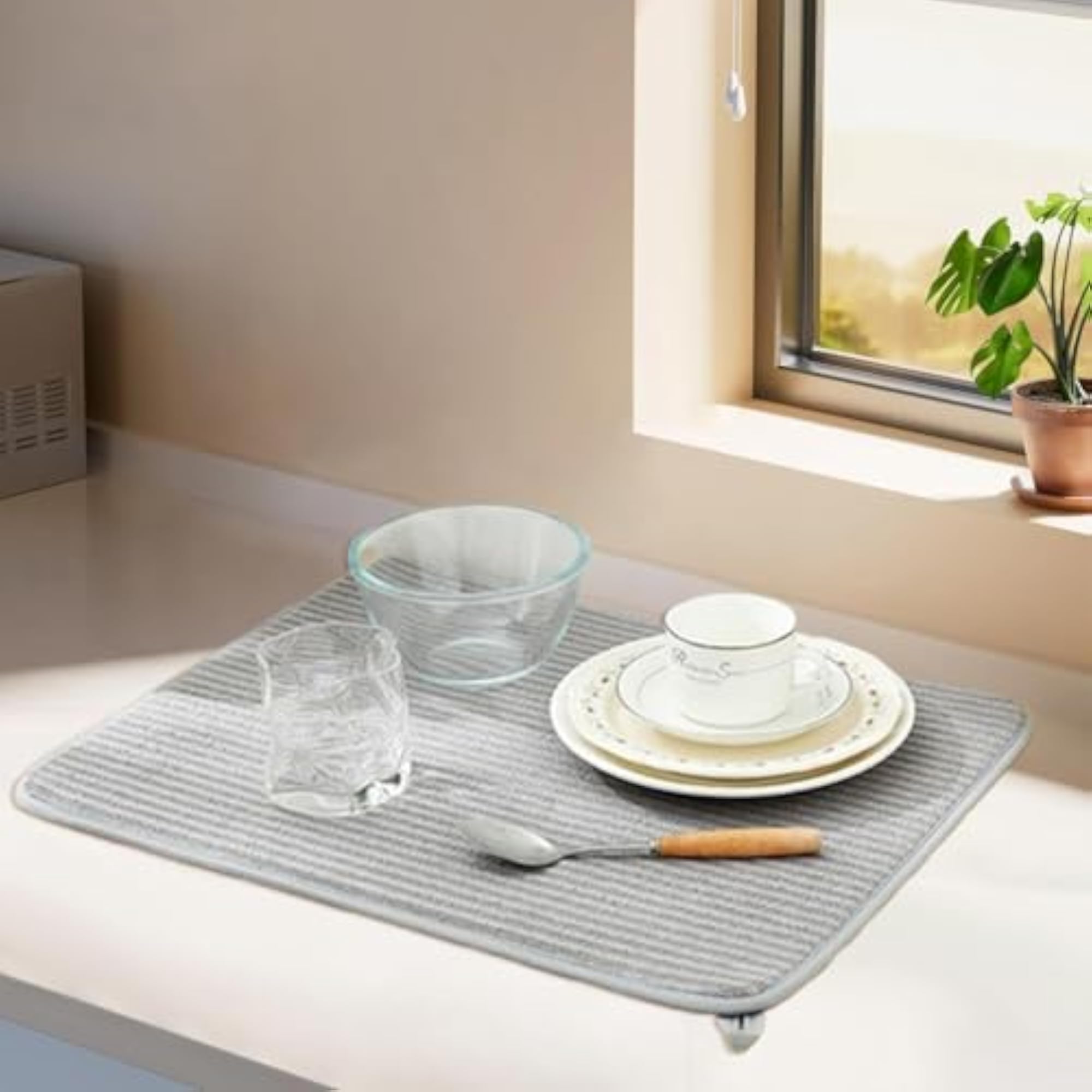 Dish Drying Mat Anti Slip Absorbent Mat