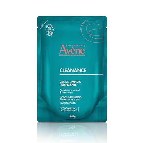 Gel de Limpeza Facial Avène Cleanance, Controle de Oleosidade e Desobstrução de Poros, 400g