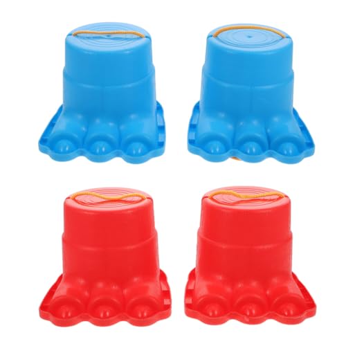 ABOOFAN 2 Pairs Creative Stilts Outdoor Balance Training for Funny Walking Game Props to Develop Agility Coordination and Social Skills in Boys Random Color