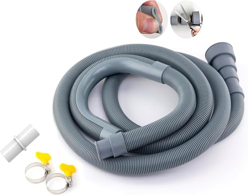 Kippen 5803X - Tubo di Scarico Universale per Lavatrice e Lavastoviglie da 200 cm.