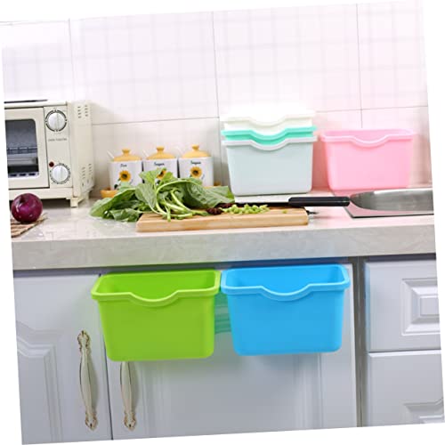 Caneca de basura rosa para puerta de gabinete miniatura 6