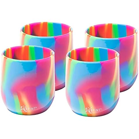 Silipint 12-Ounce Unbreakable Silicone Wine Glasses Cover