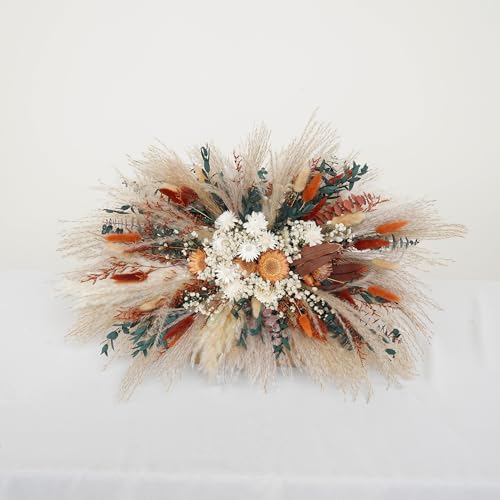 Decoración Boda Boho Arco de Flores Pampas Pequeño miniatura 1