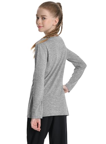 Star Vibe 5-Pack Girls Long Sleeve Athletic Shirts Dry Fit Crew Neck Active Performance T-Shirts for Kids Teens Workout Tops4