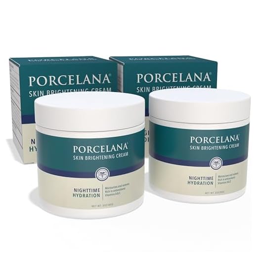 Porcelana Nighttime Hydration Cream Updated Formula - Fades Dark Spots & Evens Skin Tone - For Sun or Age Spots, Acne Scarring, Melasma & Other Discoloration - Moisturizer w/Vitamins & Antioxidants