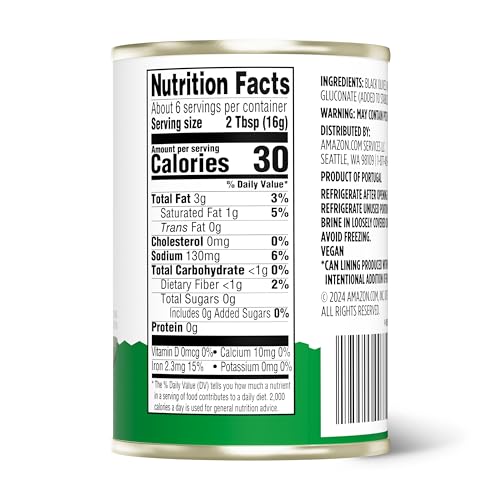 Amazon Grocery, Black Ripe Sliced Olives, 3.8 Oz - image 2
