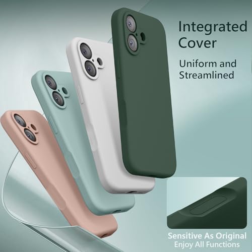 Image of FireNova Magnetic for iPhone 17 Case, Compatible with MagSafe, [Integrated Silicone Camera Control Button] [Camera Protection] Anti-Scratch Microfiber Lining Phone Case, 6.3 inch, Alpine Green