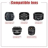 LTGEM Camera Case for Canon EOS Rebel T7 / R50 / R100 / R50 V / T6 / R8 / R10 / RP / SL3 / R5 / T100 DSLR SLR Camera and 18-55mm/18-45mm Lens with Shoulder Strap, Black