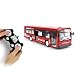 FEEE-ZC Jouet de Bus télécommandé, Bus RC 2.4G avec Portes ouvrantes Jouet de Bus de Ville avec Sons et lumières pour Enfants Enfants