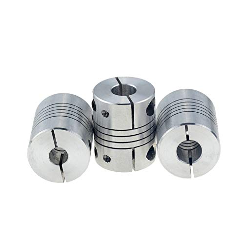 TEYWET Coupler 10pcs/lot D20L25 5x8mm for CNC Motor Jaw Shaft Coupler Clamp Flexible Coupling Metal (Inner Diameter : 5 X 8)