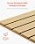 VEVOR Slat Wall Paneling, 4 x 4ft, MDF Garage Slatwall with Modular Design, Natural Slat Wall Easy-to-Install Adjustable Slatwall Panel with Coupling Structure & DIY Cutting, Fit for Storage & Display