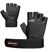 Rip Toned Weight Lifting Gloves with Wrist Wraps Safety & Support for Weightlifting, Bodybuilding...