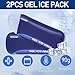 Insulin Cooler Travel Case, Portable Temperature Display Medicine Travel Cooler, Diabetes Case with 2 Reusable Ice Packs TSA Approved for Diabetic Supplies Patent Pending (Blue)