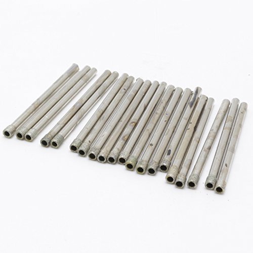 ILOVETOOL Brocas de diamante 3 mm para gemas 20 piezas miniatura 1