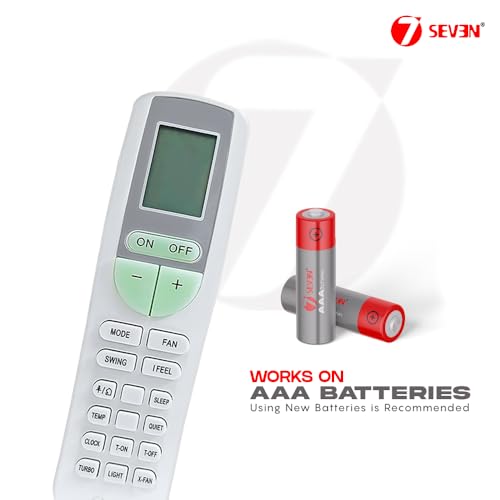 Image of 7SEVEN Compatible Air Conditioner remotes for Original Voltas X-Fan AC Remote Control Suitable for 1 1.5 2 ton Split or Window ac - Match Exactly with Old Model 133A Remote for Better Performance