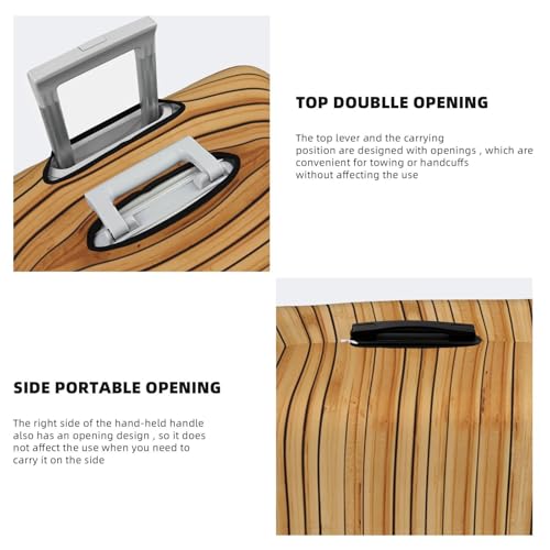 Travel Luggage Cover Fashion Suitcase Protector Board Texture Spandex Baggage Covers Washable Suitcase Covers Anti-Scratch Luggage Cover Protectors Fits 18-32 Inch Suitcases X-Large4