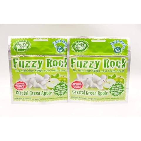 Fuzzy Rock Xylitol Green Apple Mints Cover