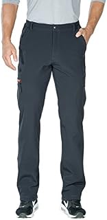 Nonwe Men's Outdoor Hiking Climbing Mountain Fleece Lined Pants Gray-1 S/30 Inseam