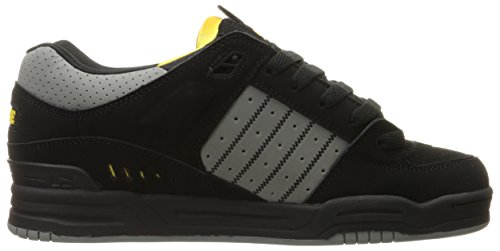 Image of Globe Mens Fusion Skate Shoes, Black /Grey /Yellow, 14 M US