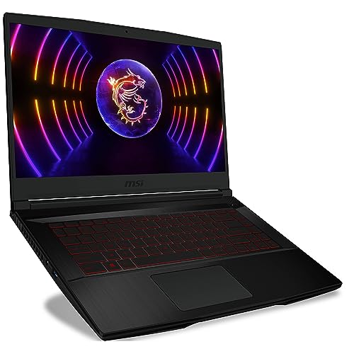 Image of MSI Thin GF63 15.6 inch 144Hz Gaming Laptop: 12th Gen Intel Core i5-12450H, NVIDIA GeForce RTX 4050, 32GB DDR4, 1TB NVMe SSD, Type-C, Cooler Boost 5, Win11 Home: Black