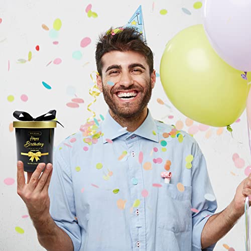 Holkcog Happy Birthday Candle- Birthday Scented Candles Home Room Decorations, Soy Wax Candles Scents Of Lavender (6.34Oz 45Hours Burn), Jar Candle Birthday Gifts For Men, Bday Gift For Dad/Boyfriend #TOP5