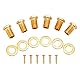 3L3R Gitarre Mechanik Stimmwirbel, Locking Tuners Mechaniken für Akustische E-Gitarre(Gold)