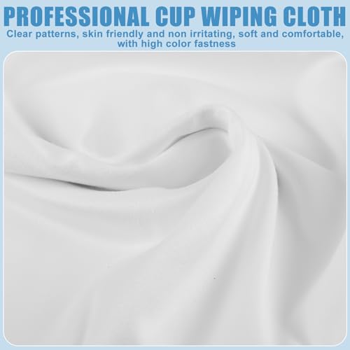 8 Stück Mikrofaser Poliertuch für Glas, 40 X 60CM Mikrofaser Poliertuch für Glas, Wiederverwendbar Weinglas Poliertücher, Gläsertuch streifenfrei, Mikrofaser, Weiß Weingläser Tücher Mit Rotem Rand