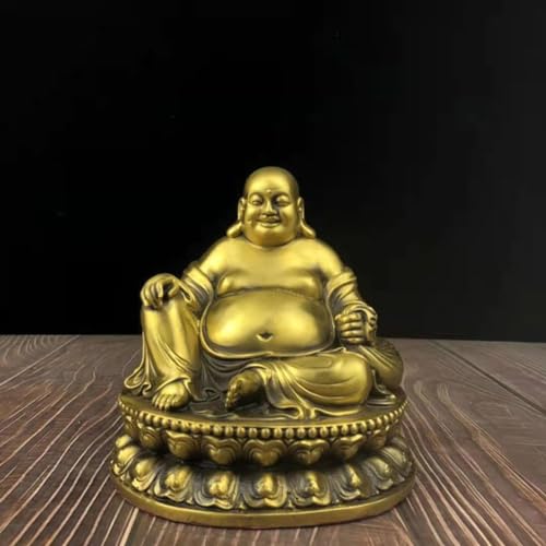 Bouddha statue en laiton ornement décoration maison zen M - 4
