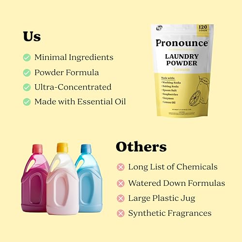 image for Pronounce Laundry Detergent Powder Alternative | Cleaner Ingredients. 