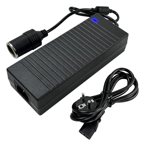 Adattatore Auto AC To DC 12V 1A OBEST - Da 240V A Presa Accendisigari E USB, Per Dispositivi A Basso Consumo
