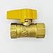 Cambridge Gas Connector Shut Off Valve, 1/2" FIP x 1/2" FIP