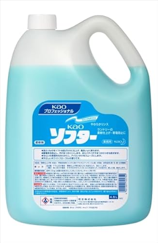 【4個セット】KAO ソフター 業務用 4.5L 柔軟剤 家庭用 服 柔らか 仕上がり 香り 長持ち たっぷり使用 柔らかさ お洗濯 業務用サイズ