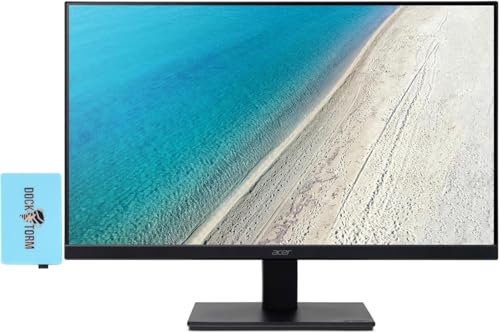 Image of acer Vero V7 V247Y E Monitor UM.QV7AA.E01 Bundle w /Docztorm Dock, 24 inch FHD IPS (1920x1080), 1 HDMI 1.4, VESA Mount (100x100 mm), Ideal for Home & Business, Black (2026 Model) (4)