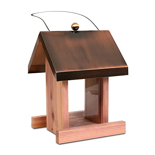 Pennington Copper Roof Songbird Villa Seed Feeder 1.5 Pound Capacity
