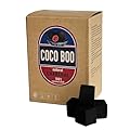 COCO BOO 100% Natural Coconut Charcoal, 72 Large Cubes, Premium Quality, Extended Burning.