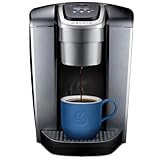 Keurig K-Elite Single Serve K-Cup Pod Coffee Maker, with Strength and Temperature Control, Iced Coffee Capability, 8 to 12oz Brew Size, Programmable, Brushed Silver (Renewed)