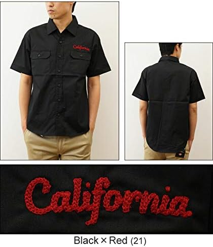 【JEANS BUG(ジーンズバグ)のストアを表示】[ジーンズバグ] California オリジナル チェーンステッチ 刺繍 半袖 ワーク シャツ メンズ レディース SWKSH-C★送料込