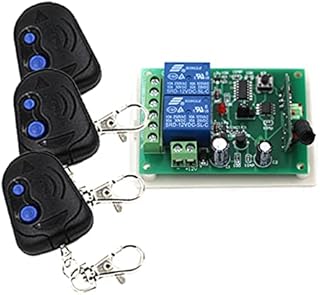 12V 2CH 1 Receiver & 3Transmitter Wireless Remote Control Switch Working Way is Adjustable 150M for Garage Door SKU: 5080