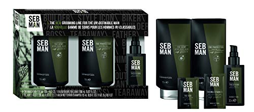 SEB MAN The Distinguished Gift Set by Sebastian, Men's Grooming Kit for Body, Face & Hair