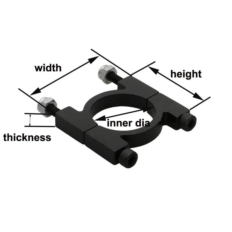 10Pz Collare Tubo Carbonio 12-25mm Morsetto CNC | Morsetto ultraleggero drone multicottero aereo(Inner dia 16mm)