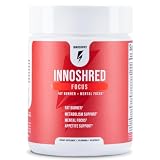 Inno Shred Focus Day Time Fat Burner, 100mg Capsimax, Grains of Paradise, Organic Caffeine, Green Tea Extract, Appetite Suppressant, Weight Loss Support, 60 Veggie Capsules (60 Capsules, with Focus)