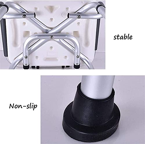 Chaise de bain réglable en aluminium pour douche senior