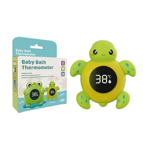 2-in-1 Baby Bath & Room Thermometer, Large LCD Screen...